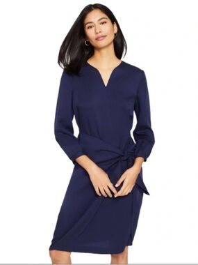 J. McLaughlin Women’s Ciara Wrap Dress Navy Large
